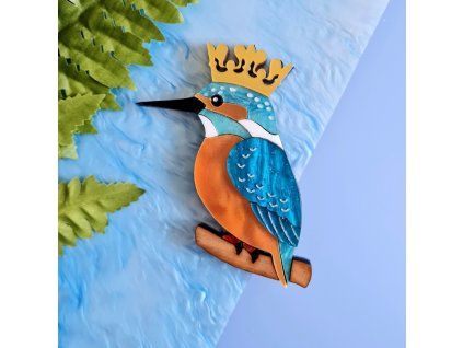 CherryLoco Brož/Náhrdelník Ledňáček