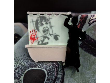 Acrylic Addict Brož Psycho - scéna ve sprše I