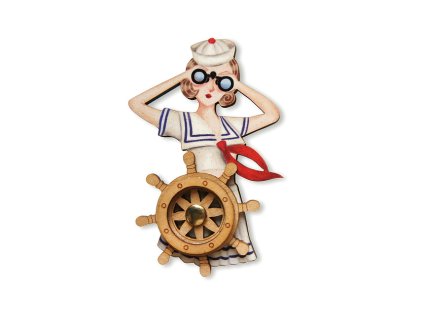 Laliblue Sailor pin up brooch