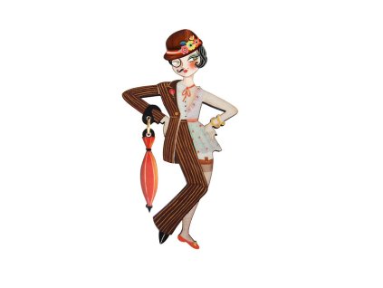 Laliblue Victor Victoria Brooch