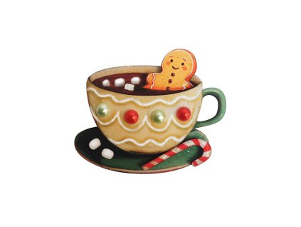 Laliblue Chocolate Cup Brooch
