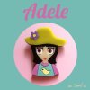 Isa Duval Adele Acrylic brooch