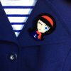 Isa Duval Betty Acrylic brooch