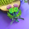 Cherry Loco Thistle brooch