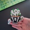 Cherry Loco Gothic ghost teacup brooch