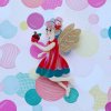 She Loves Blooms Carol the Christmas Pudding Fairy Brooch