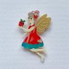 She Loves Blooms Carol the Christmas Pudding Fairy Brooch