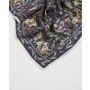 Fable Wolf Garden Navy Square Scarf