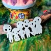 Cherry Loco Kodama tree spirit brooch