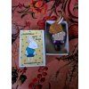 The Storybook Rabbit Brož Plachý králíček MINI v hnědém tričku