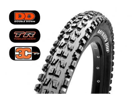 13627 plast maxxis minion dhf 27 5x2 50 wt kevlar dd tr 120tpi 3c maxx grip