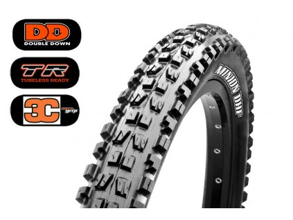 13954 plast maxxis minion dhf 29 x 2 50 wt kevlar dd tr 120 tpi 3c maxx grip