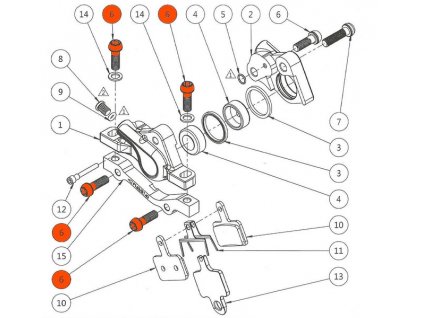 178 skrutka adaptera 6x18mm hydr brzda extend