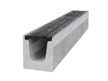Betonový žlab B125 s litinovou mříží www.best4house.cz 1
