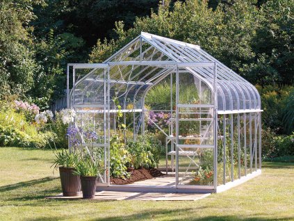 Zahradní skleník VITAVIA DIANA 11500 čiré sklo 3 mm, stříbrný