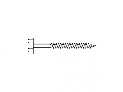 Marlon vrut do dřeva 5x50 mm šestihranná hlava