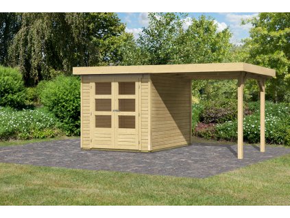 dřevěný domek KARIBU ASKOLA 2 + přístavek 240 cm (73245) natur www.best4house.cz 2