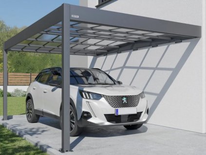 Kovový přístřešek carport TRIGANO JARDIN LIBECCIO WALL best4house