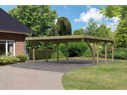 Přístřešek na auto carport KARIBU CLASSIC 2B 5,63 x 5,86 m