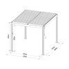 bioklimatická pergola LANITPLAST BASIC 3x3 m LG4292 (Varianta bioklimatická pergola LANITPLAST BASIC 3x3 m LG4292)