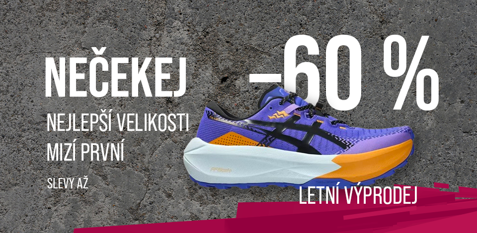Letní výprodej běžeckých bot, oblečení a vybavení