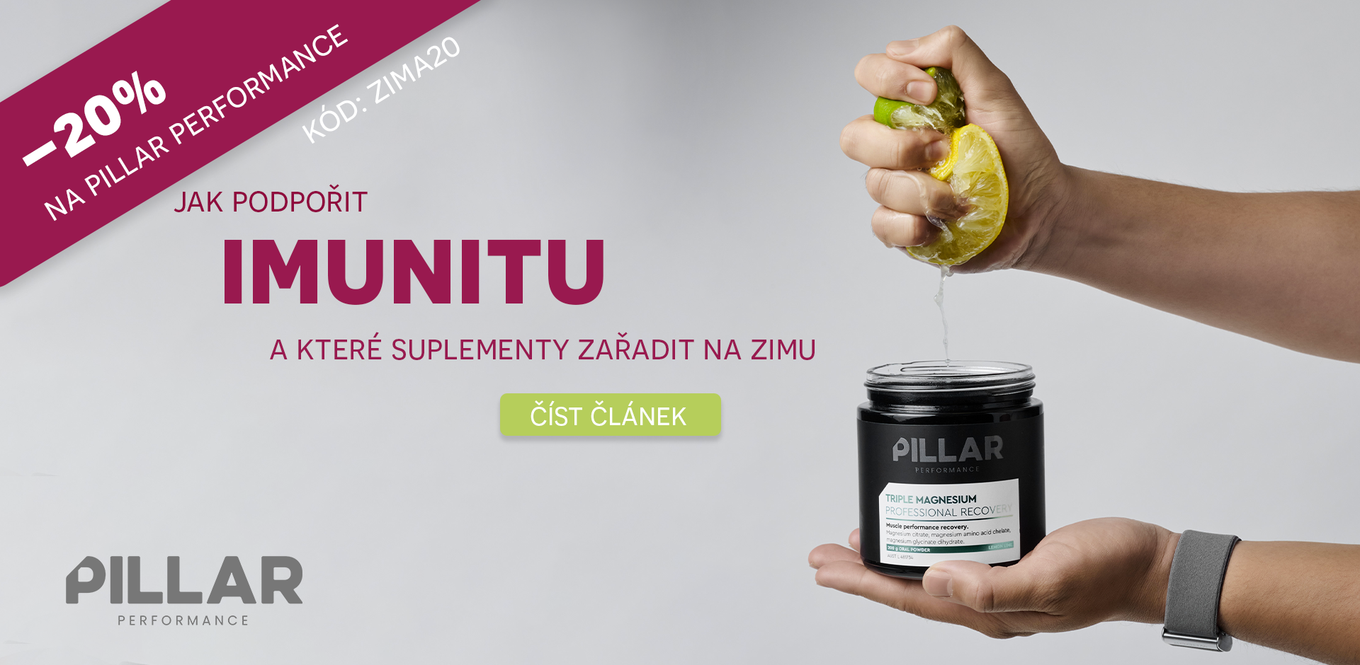 Pillar performance doplňky pro běžeckou imunitu