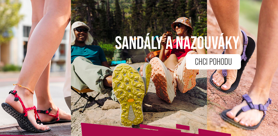 Sandály a nazouváky na sport a chůzi