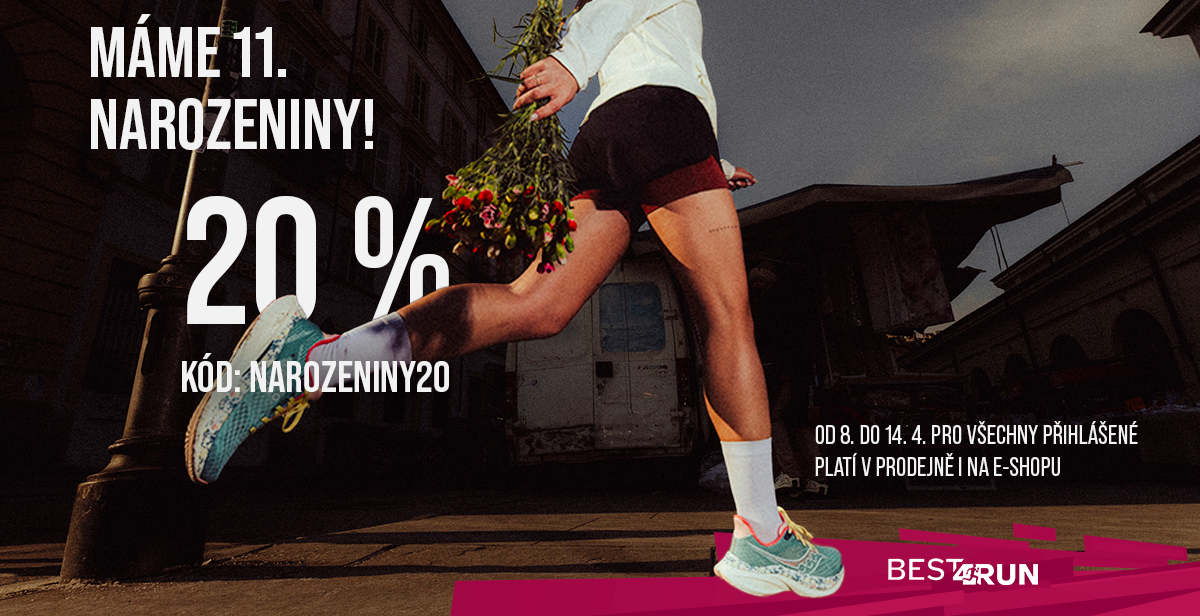 Narozeninový týden: sleva 20 % na všechno v Best4run
