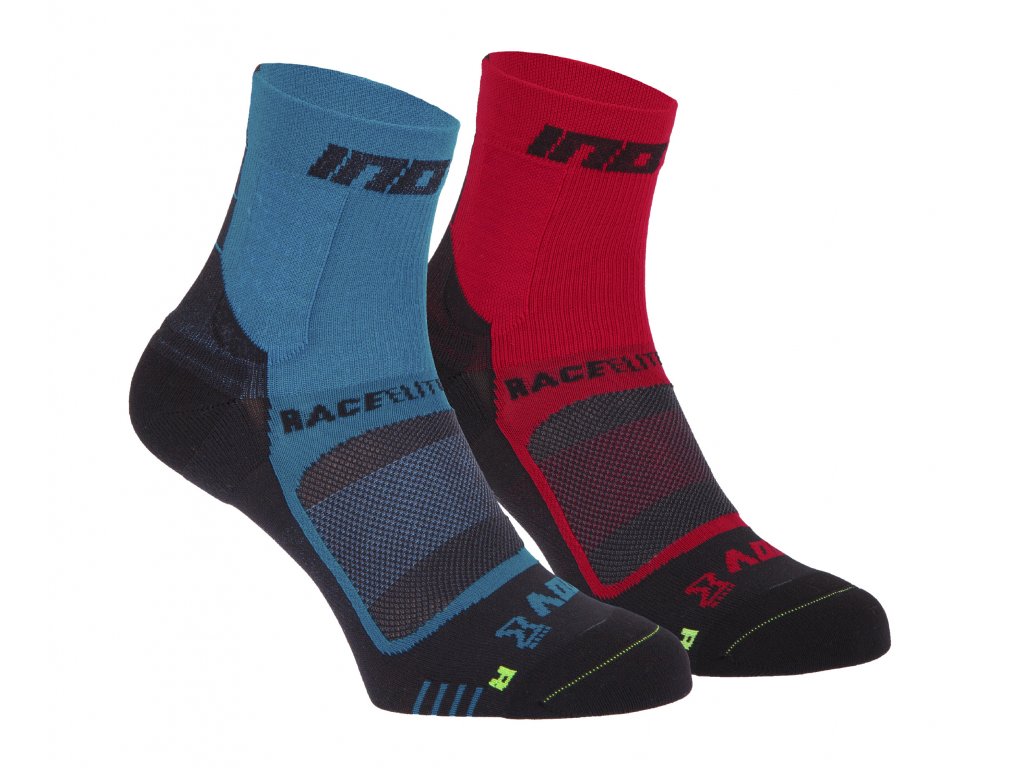 Inov-8 Race Elite Pro Sock 2pack blue/black red/black ponožky