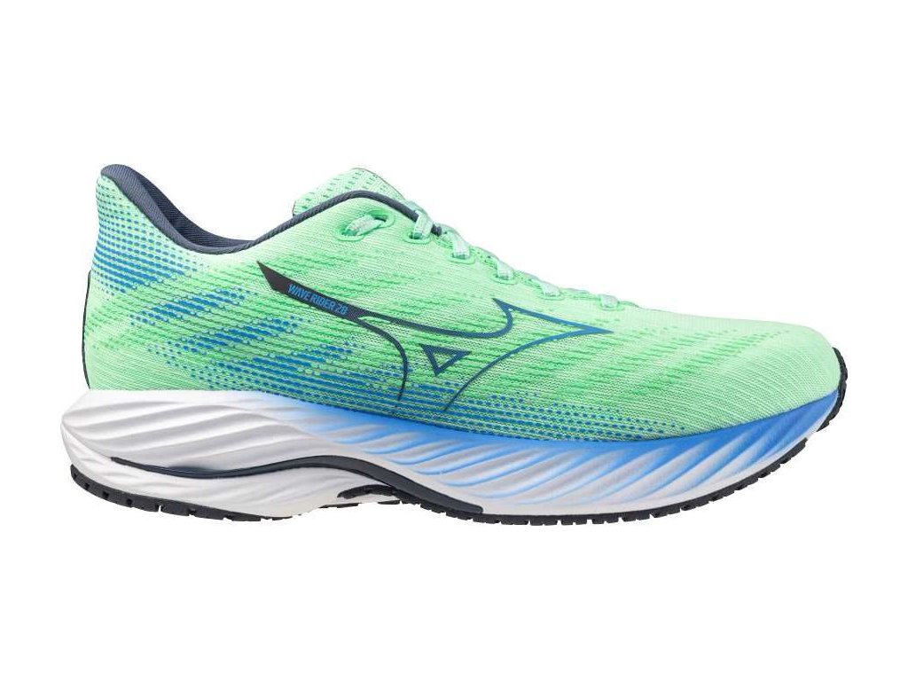 Mizuno Wave Rider 28 neo mint frontier blue vintage indigo pánské (3)