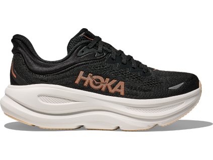 Hoka Bondi 9 black rose gold dámské (1)