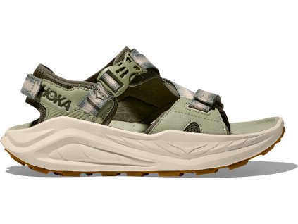 Hoka Infini Hike TC sea moss oat milk sandály pánské (1)
