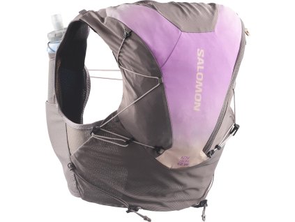 Salomon ADV Skin 12 Women Gradient Set iron shadow gray iris orchid běžecká vesta dámská (1)