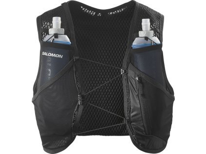Salomon Active Skin 4 Set black metal běžecká vesta (3)