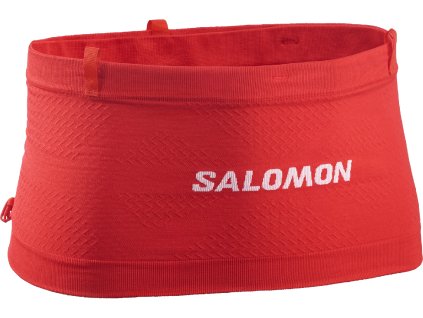 Salomon ADV Skin Seamless Belt flame scarlet white bezešvý běžecký opasek