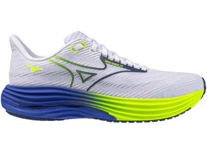 Mizuno Wave Rider 29 white estate blue lightning yellow pánské (8)