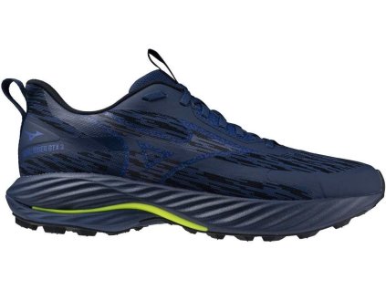 Mizuno Wave Rider GTX 3 estate blue dazzling blue lightning yellow pánské (5)
