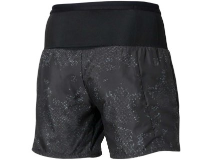 Mizuno Active Graphic Multi Pocket 7 Inches Short black gray šortky pánské