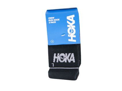 Hoka Crew Run Sock 3-Pack black black black ponožky