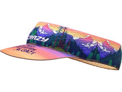 Crazy Pacman Visor rainbow běžecký kšilt unisex