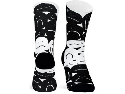 Pacific and CO Casual Socks faces ponožky