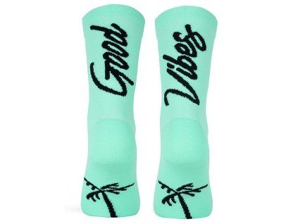 Pacific and CO Performance Socks good vibes turoquoise ponožky
