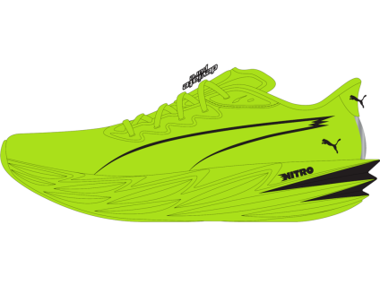Puma Deviate Pure Nitro sunny lime puma black pánské