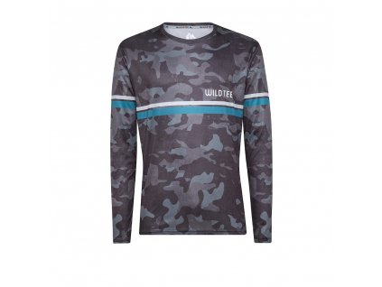 Wild Tee camo grey triko pánské