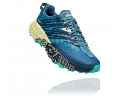 Hoka One One Speedgoat 4 provincial blue luminary green dámské