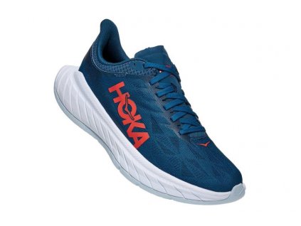 Hoka One One Carbon X 2 moroccan blue hot coral dámské