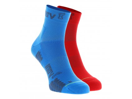 Inov-8 Trailfly Sock Mid 2pack blue red ponožky