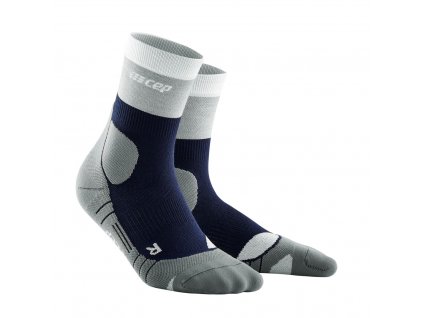 Vysoké outdoorové ponožky LIGHT MERINO dámské marineblue/grey II