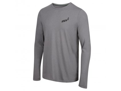 Inov8 Graphic Tee LS Brand grey triko pánské