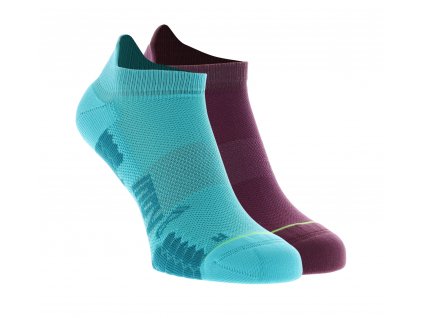 Inov-8 Trailfly Sock Low 2pack teal purple ponožky